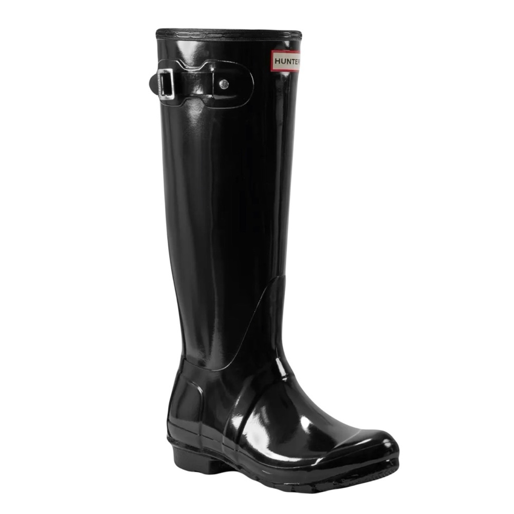 Hunter Tall Gloss Rain Boots (Size: 9)
